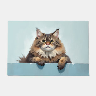 Siberian Cat Doormat Art