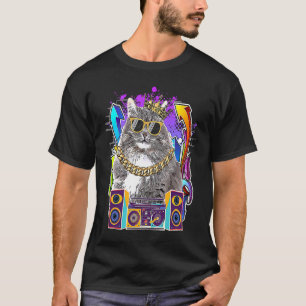 Siberian Cat Hip Hop 90s Rap Music T-Shirt