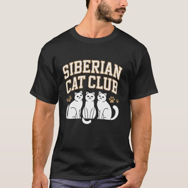 Siberian Cat Owner T-Shirt (Front)