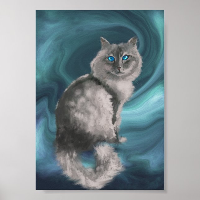 Siberian Cat Print (Front)