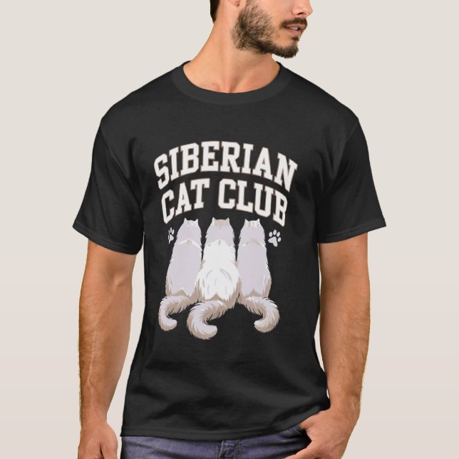 Siberian Cat T-Shirt (Front)