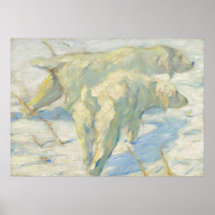 Siberian Dogs - Franz Marc, German Fine Art Poster