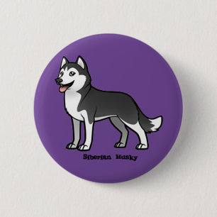 Siberian Husky 6 Cm Round Badge