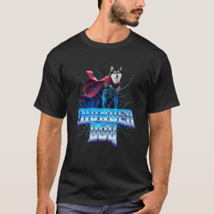 Siberian Husky as the God of Thunder and Lightning T-Shirt