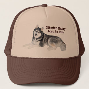 Siberian Husky Beautiful Hat