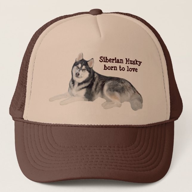 Siberian Husky Beautiful Hat (Front)
