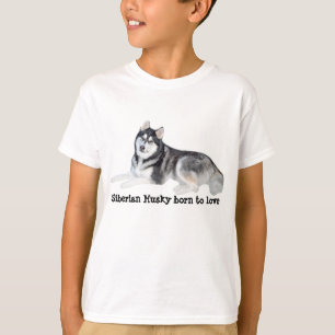 Siberian Husky Beautiful Unisex Kids T-Shirt