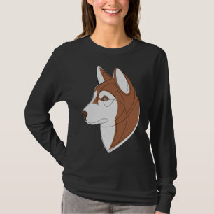 Siberian Husky  Brown T-Shirt