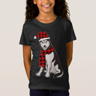 Siberian Husky Buffalo Plaid Husky Dog Lover Chris T-Shirt