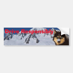 Siberian Husky Bumper Sticker