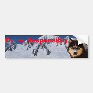 Siberian Husky Bumper Sticker