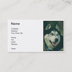 Siberian Husky Business Card