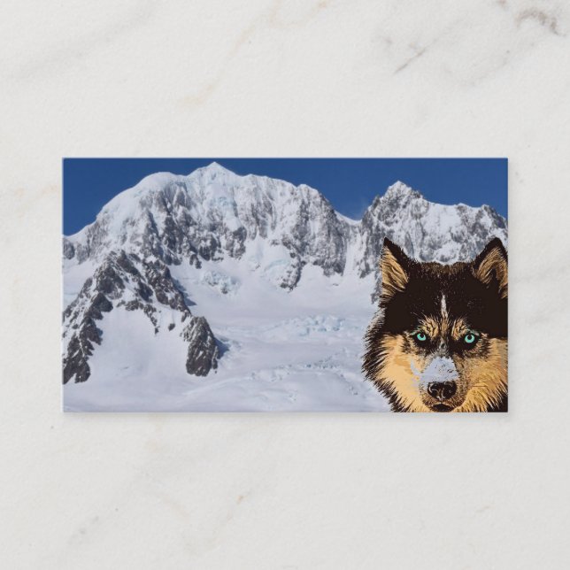 Siberian Husky Business Card (Front)