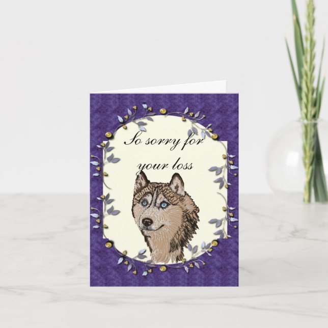 Siberian Husky Card (Front)