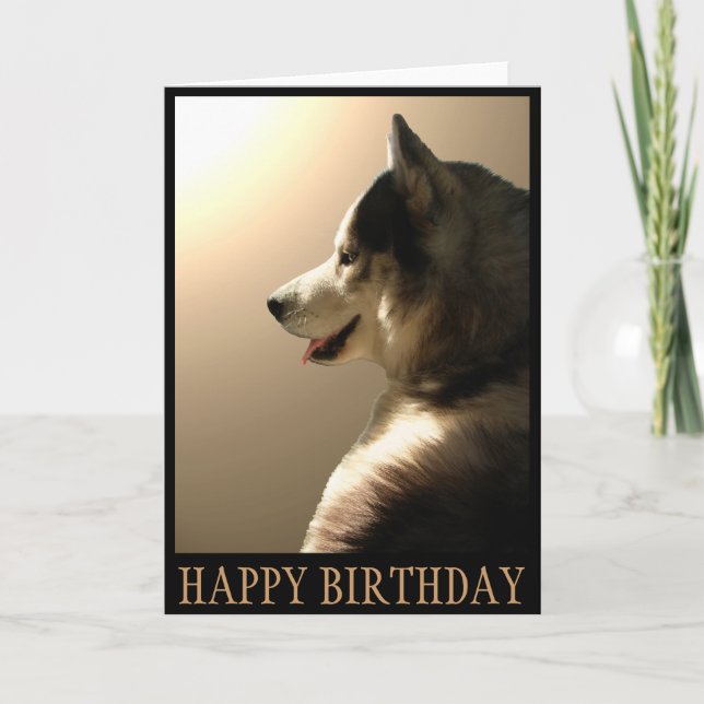 Siberian Husky Card / Alaskan Malamute Card (Front)
