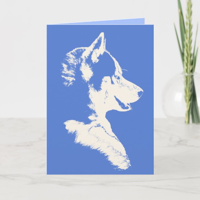 Siberian Husky Card / Alaskan Malamute Card (Front)