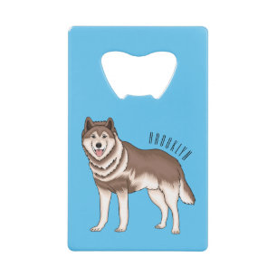 Siberian husky cartoon illustration