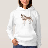 Siberian husky cartoon illustration