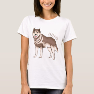 Siberian husky cartoon illustration T-Shirt