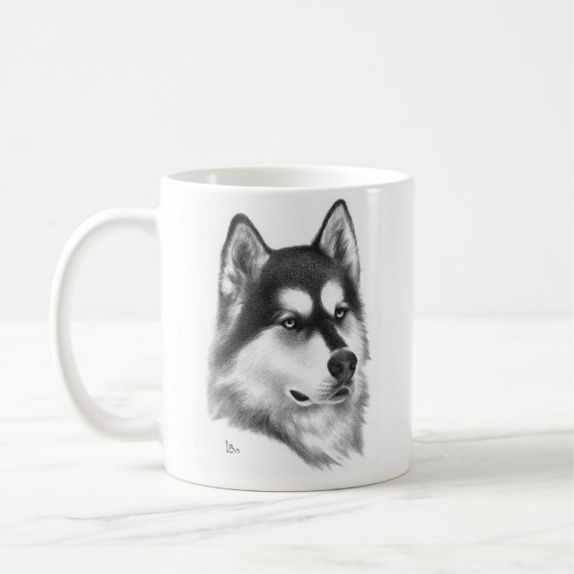 Siberian Husky Coffee Mug (Left)