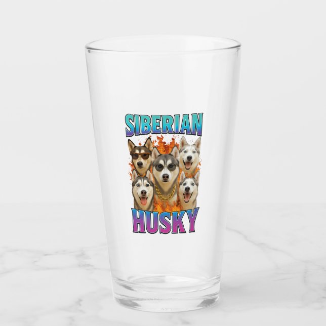 Siberian Husky Copy Glass (Front)