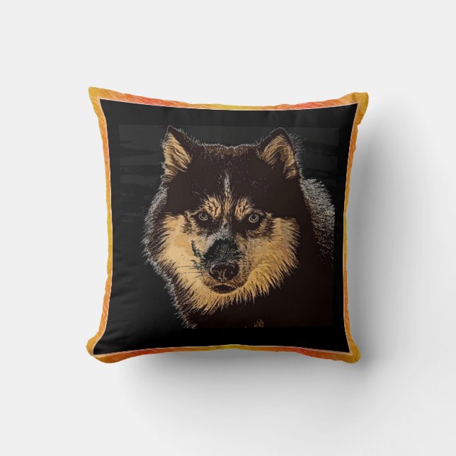 Siberian Husky Cushion (Front)