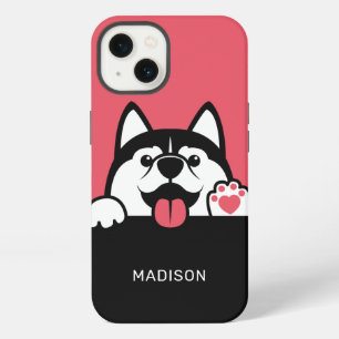 Siberian Husky custom name & colour phone cases