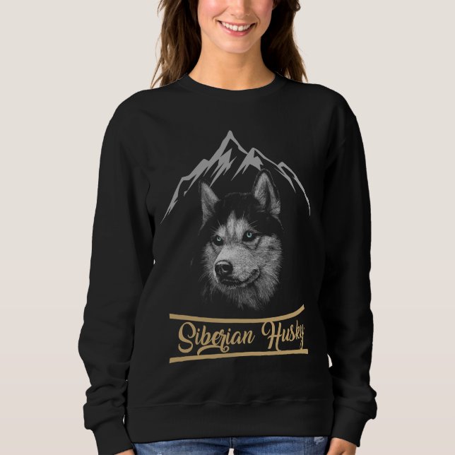 Siberian Husky  Dad And Mum Sweatshirt (Front)