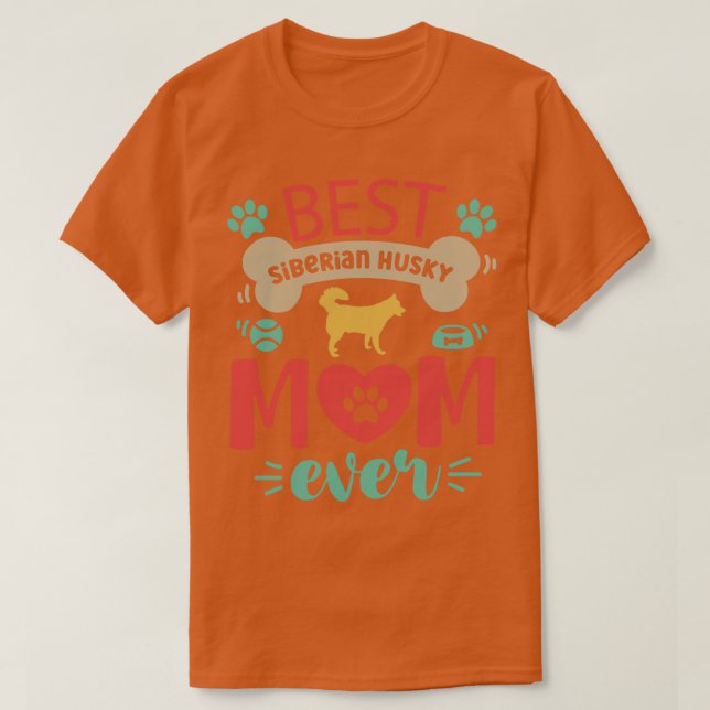 Siberian Husky Dog 2 T-Shirt (Design Front)