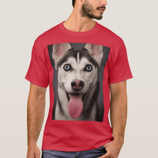 Siberian Husky Dog Animals Gifts Safe Face protect T-Shirt