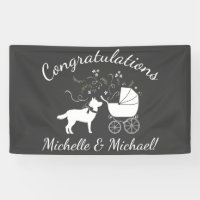 Siberian Husky Dog Baby Shower Puppy Grey