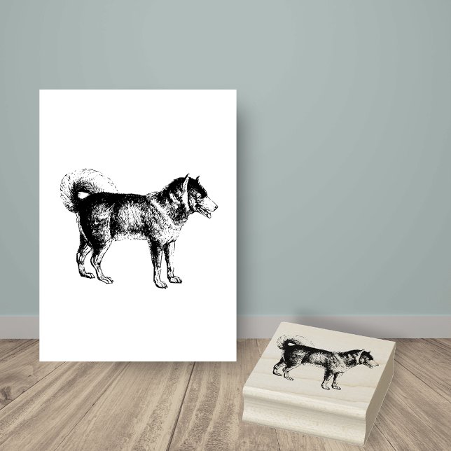 Siberian Husky Dog Breed Rubber Stamp (Creator Uploaded)