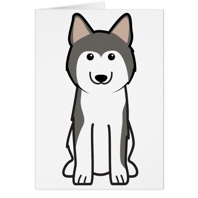 Siberian Husky Dog Cartoon (Front)