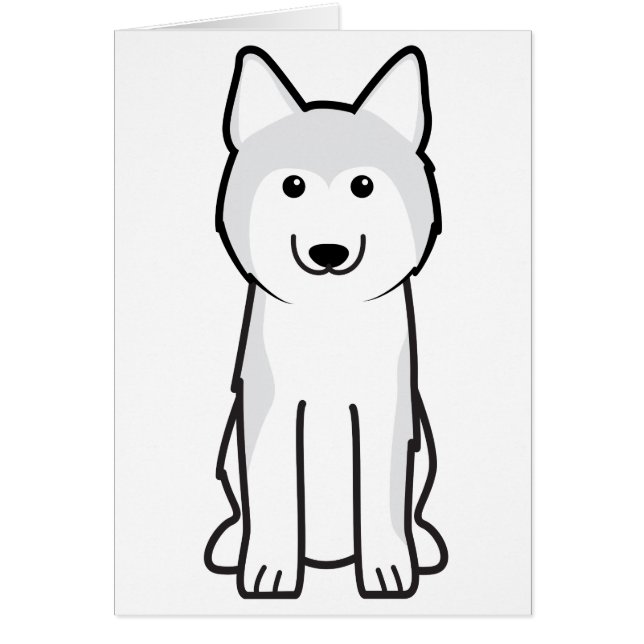 Siberian Husky Dog Cartoon (Front)