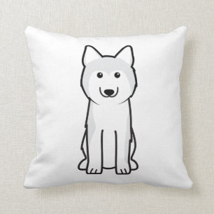 Siberian Husky Dog Cartoon Cushion