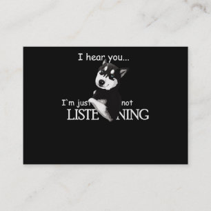Siberian Husky Dog Husky Dog Lovers Business Card