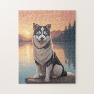 Siberian Husky Dog   Jigsaw Puzzle