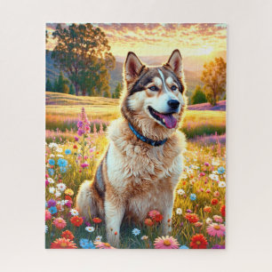 Siberian Husky Dog   Jigsaw Puzzle