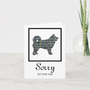 Siberian Husky Dog Pet Sympathy Card