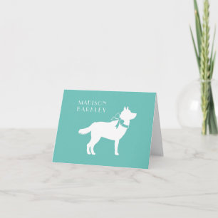 Siberian Husky Dog Puppy Malamut Note Card