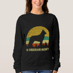 Siberian Husky Dog Retro Vintage Sweatshirt