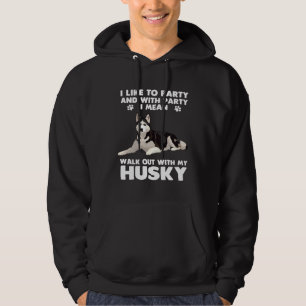 Siberian Husky Dog  Walkout With My Husky Hoodie