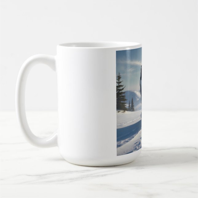 Siberian Husky Elegant Coffee Mug (Left)
