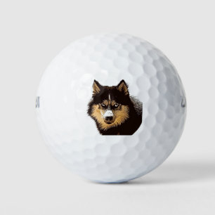 Siberian Husky Golf Balls