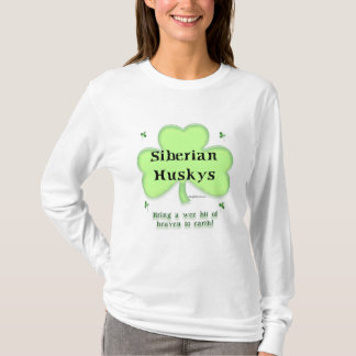 Siberian Husky Heaven; Husky St. Patrick's day T-Shirt