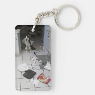 Siberian Husky Key Ring