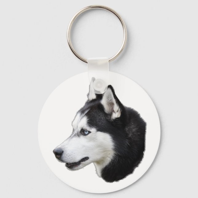 siberian husky key ring (Front)