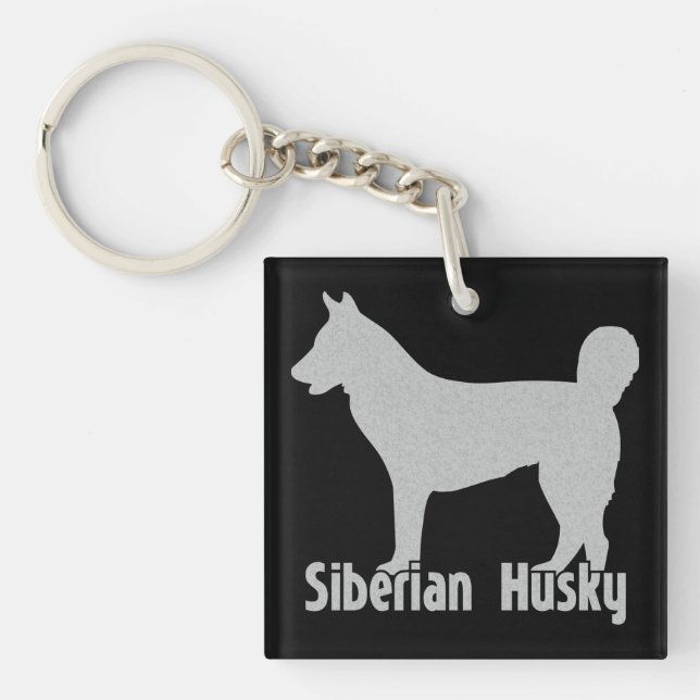 Siberian Husky Key Ring (Front)