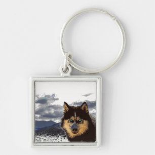 Siberian Husky Keychain