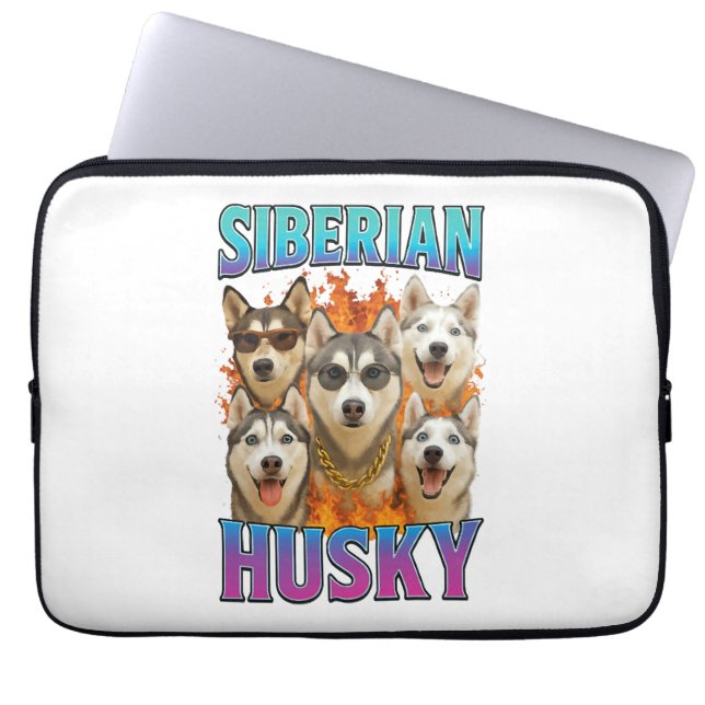 Siberian Husky  Laptop Sleeve (Front)